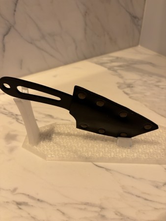 Sort carbonstål kniv høy design