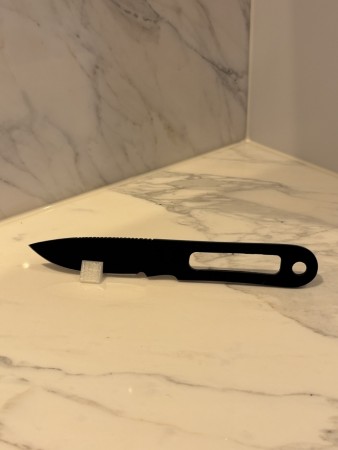 Sort carbonstål kniv